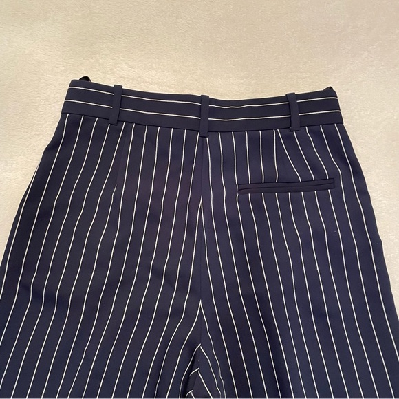 Aritzia Babaton Modesto Blue White Pinstripe 2 pants tailored wide leg pants - Picture 8 of 10